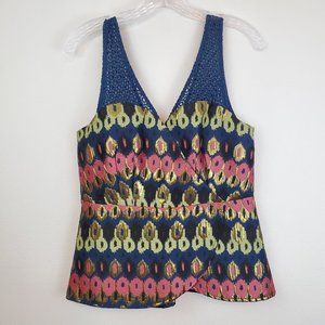 Anthro HD in Paris Yana Jacquard Peplum top (430)